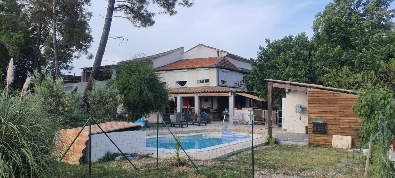 Chez Franck Hotel Saint-Martin-de-Valgalgues ภายนอก รูปภาพ